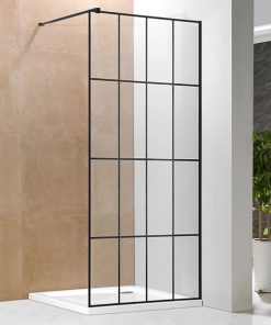 FRIDA black walk-in zuhanyfal