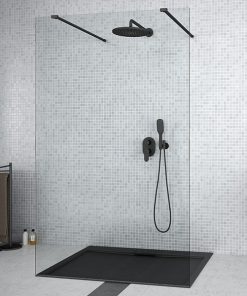 AVEO due black walk-in zuhanyfal