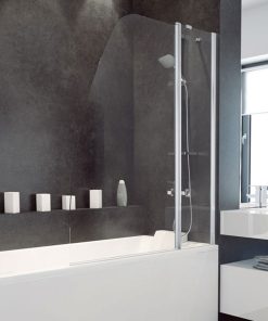 AVIS 2 részes kádparaván clear üveg 120x145