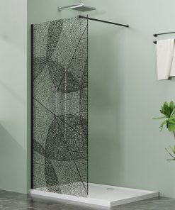 LETTI black walk-in zuhanyfal