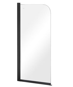 PRIME BLACK-1 1 részes kádparaván, clear üveg 70x140