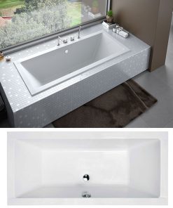 QUADRO slim egyenes kád